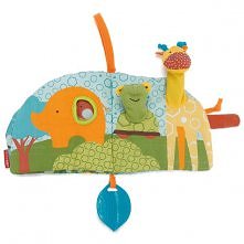 Miękka, materiałowa książeczka SKIP HOP Safari kryje w sobie mnóstwo interesujących niespodzianek i zabawnych historii