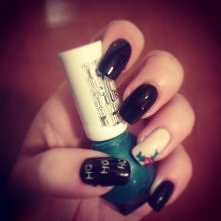 Świąteczne paznokcie ;)