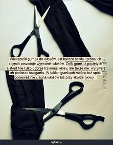 gumka do włosów z rajstop