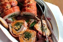 POLEDWICZKA WIEPRZOWA NADZIANA SZPINAKIEM – PORK LOIN STUFFED WITH SPINACH