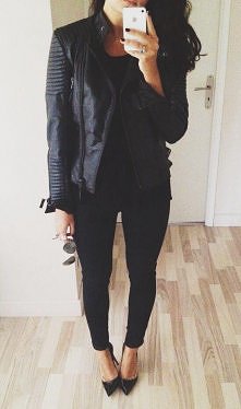 BLACK/LEATHER/HEELS