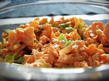 Surówka obiadowa z pora i marchewki