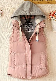 Warm Leisure Hooded Women's Vest
