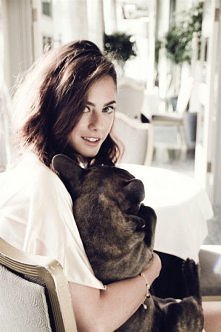 Kaya Scodelario and her dog Arnie