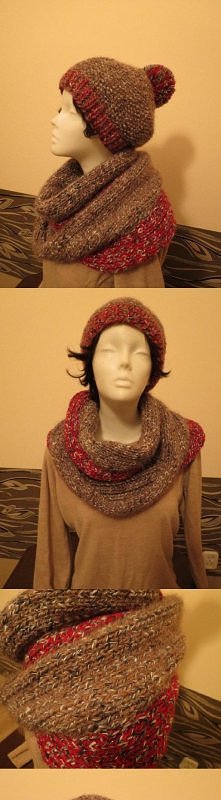 Czapka i komin z wysokiej j...