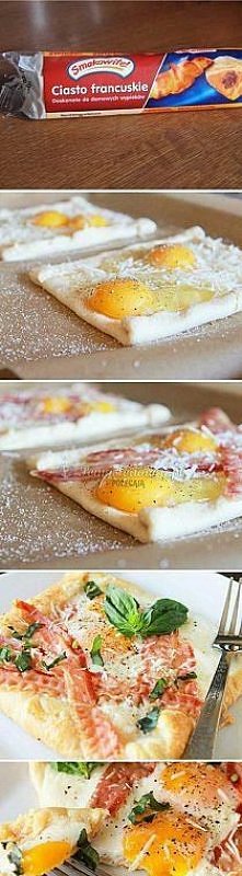 Jajka zapiekane na francusk...