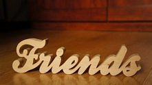 Friends z litego drewna:) rękodzieło:)