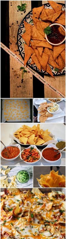 domowe i pyszne nachos SKŁADNIKI 150 g mąki pszennej, 150 g mąki kukurydzianej, 240 ml wody, 6 łyżek oleju roślinnego, 3 płaskie łyżeczki soli (użyłam morskiej), 2 łyżeczki papr...