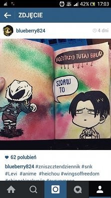 Moje dzieło (っ´▽`)っ  zniszcz ten dziennik 
#Otaku #Snk #Levi #ZniszczTenDziennik