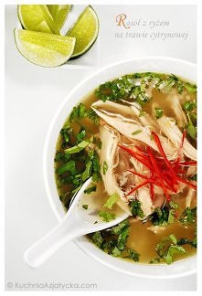 ROSÓŁ Z RYŻEM NA TRAWIE CYTRYNOWEJ