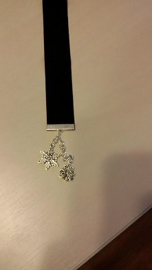 Zakładka stworzona na specjalne zamówienie na prezent świąteczny.