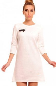 Lemoniade Molly sukienka biała Stylowa sukienka
- rękaw 3/4