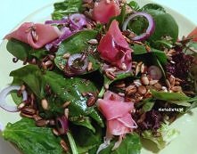 Sałatka z rukolą i szpinakiem