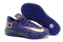 KD 6 "BHM" Nike Zoom Kevin Durant Shoes Purple Venom Metallic Gold Purple Dynasty