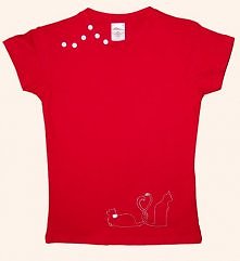 Walentynkowa koszulka z kot...