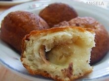 Pączki z sardelami - zrobione z ciasta langoszowego