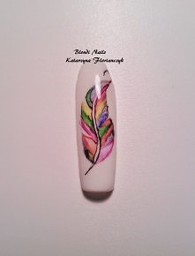 Dziś zmalowałam piórko <3