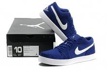 Jordan Shoes V.2 Low - Deep Royal Blue and White Athletic Sneakers for Men