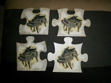 podkładki pod kubek puzzle