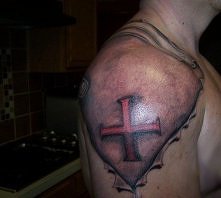 3d shoulder tattoo