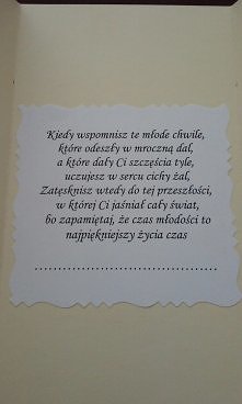 Moc życzeń - kartka okolicznościowa wysuwana z pudełka... życzenia.