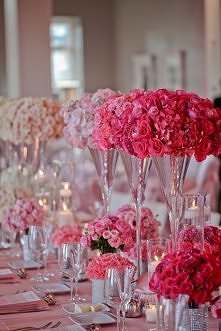 stół weselny ombre