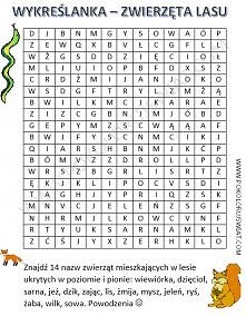 Wykreślanka dla dzieci