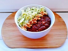 Owsianka z cukinią i orzechami