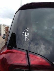 Zakupoholiczka - Mamusie - Naklejki na samochód – Sklep internetowy - Ale Rodzinka