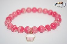 Agat koronkowy 8mm i muffinka