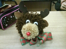 renifer z włóczki!