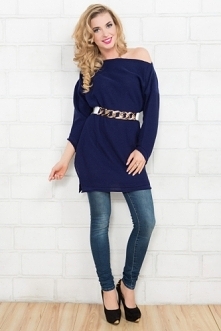 FOBYA - Tunika z rozporkami oversize