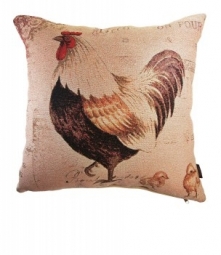 Poduszka gobelinowa z kogutem 45x45
