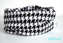 Komin Jersey-Kurza Łapka Czarna