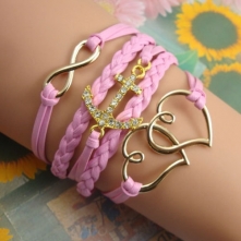 Anchor Double Heart Pendant...