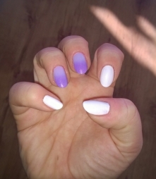 fioletowe ombre
