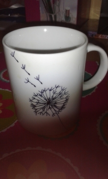 ♥Kubek z dmuchawcem DIY♥