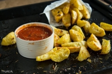 Ziemniaczki czosnkowe z chilli.