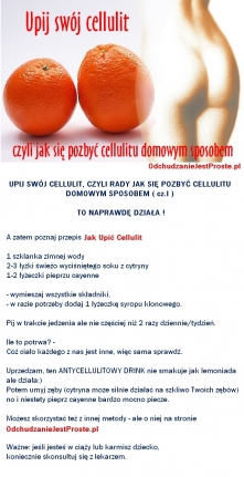 Antycellulitowy koktajl - Skuteczny sposób na cellulit i pozbycie się cellulitu