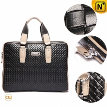 Chicago Mens Leather Briefcase Messenger Bag CW901491