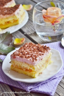 Ciasto z jabłkami i ptasim mleczkiem



forma 23x33 cm


Biszkopt:

    3 jajka, 
    3 łyżki cukru, 
    3 łyżki mąki pszennej.

Białka ubić z cukrem na sztywną pianę. Stale ub...