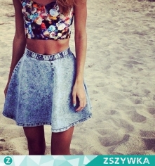 jeansowa spódniczka