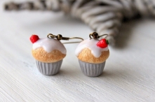 Kolczyki muffiny w wersji grey :) - więcej klik w foto