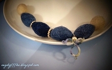 Bransoletka z filcu i zawieszką