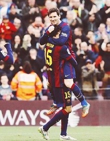 Marc Bartra&Leo Messi *-*