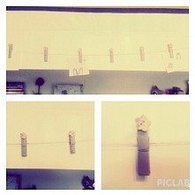 mój pomysł na powieszenie zdjęć i wiadomości