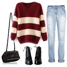 #Sweater #jeans #shoes #bag