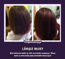 lśniące włosy