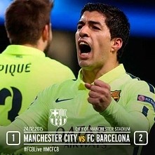 Wygrywa Barcelona po golach 2x Suarez ! VeB !
