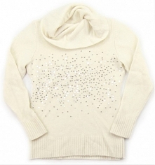 Ciepły sweter z dużym golfem za 15,00 zł - kliknij